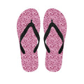 Pink Octopus Tentacles Pattern Print Flip Flops