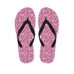 Pink Octopus Tentacles Pattern Print Flip Flops