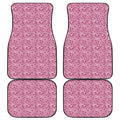 Pink Octopus Tentacles Pattern Print Front and Back Car Floor Mats
