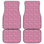 Pink Octopus Tentacles Pattern Print Front and Back Car Floor Mats