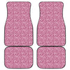 Pink Octopus Tentacles Pattern Print Front and Back Car Floor Mats