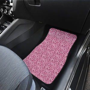 Pink Octopus Tentacles Pattern Print Front and Back Car Floor Mats