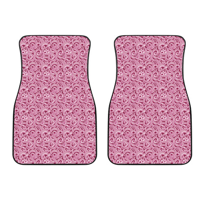 Pink Octopus Tentacles Pattern Print Front Car Floor Mats