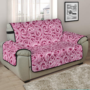 Pink Octopus Tentacles Pattern Print Half Sofa Protector
