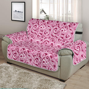Pink Octopus Tentacles Pattern Print Half Sofa Protector