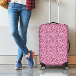 Pink Octopus Tentacles Pattern Print Luggage Cover