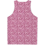 Pink Octopus Tentacles Pattern Print Men's Tank Top