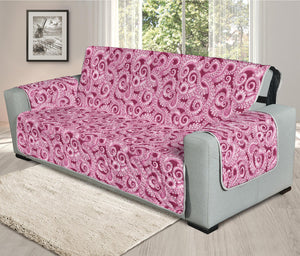 Pink Octopus Tentacles Pattern Print Oversized Sofa Protector
