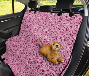 Pink Octopus Tentacles Pattern Print Pet Car Back Seat Cover