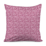 Pink Octopus Tentacles Pattern Print Pillow Cover