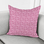 Pink Octopus Tentacles Pattern Print Pillow Cover