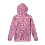 Pink Octopus Tentacles Pattern Print Pullover Hoodie