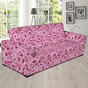 Pink Octopus Tentacles Pattern Print Sofa Slipcover