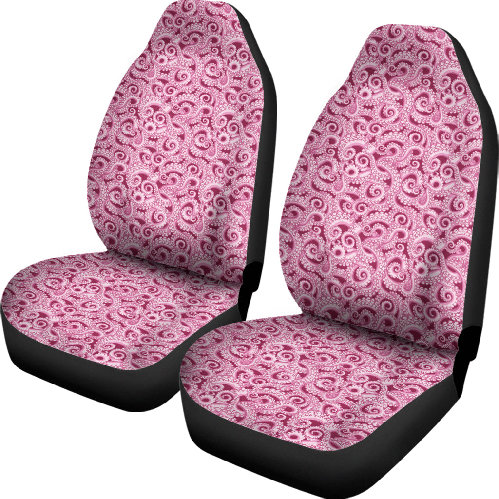 Pink Octopus Tentacles Pattern Print Universal Fit Car Seat Covers