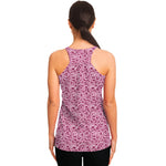 Pink Octopus Tentacles Pattern Print Women's Racerback Tank Top