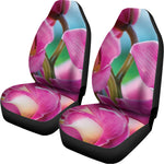 Pink Orchid Flower Print Universal Fit Car Seat Covers