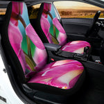 Pink Orchid Flower Print Universal Fit Car Seat Covers