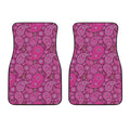 Pink Paisley Pattern Print Front Car Floor Mats