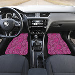 Pink Paisley Pattern Print Front Car Floor Mats