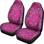 Pink Paisley Pattern Print Universal Fit Car Seat Covers