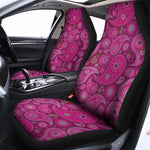 Pink Paisley Pattern Print Universal Fit Car Seat Covers