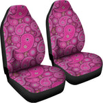 Pink Paisley Pattern Print Universal Fit Car Seat Covers