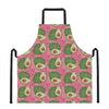 Pink Palm Leaf Avocado Print Apron