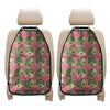 Pink Palm Leaf Avocado Print Car Seat Organizers