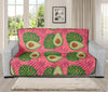 Pink Palm Leaf Avocado Print Futon Protector