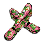 Pink Palm Leaf Avocado Print Muay Thai Shin Guard