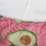 Pink Palm Leaf Avocado Print Sofa Cover