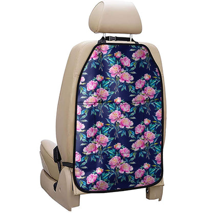 Pink Peony Floral Flower Pattern Print Car Seat Organizers