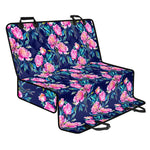 Pink Peony Floral Flower Pattern Print Pet Car Back Seat Cover