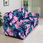 Pink Peony Floral Flower Pattern Print Sofa Cover