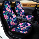 Pink Peony Floral Flower Pattern Print Universal Fit Car Seat Covers