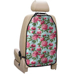 Pink Peony Pattern Print Car Seat Organizers