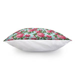Pink Peony Pattern Print Pillow Cover