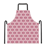 Pink Pig Nose Pattern Print Apron