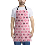 Pink Pig Nose Pattern Print Apron