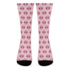 Pink Pig Nose Pattern Print Crew Socks