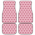 Pink Pig Nose Pattern Print Front and Back Car Floor Mats