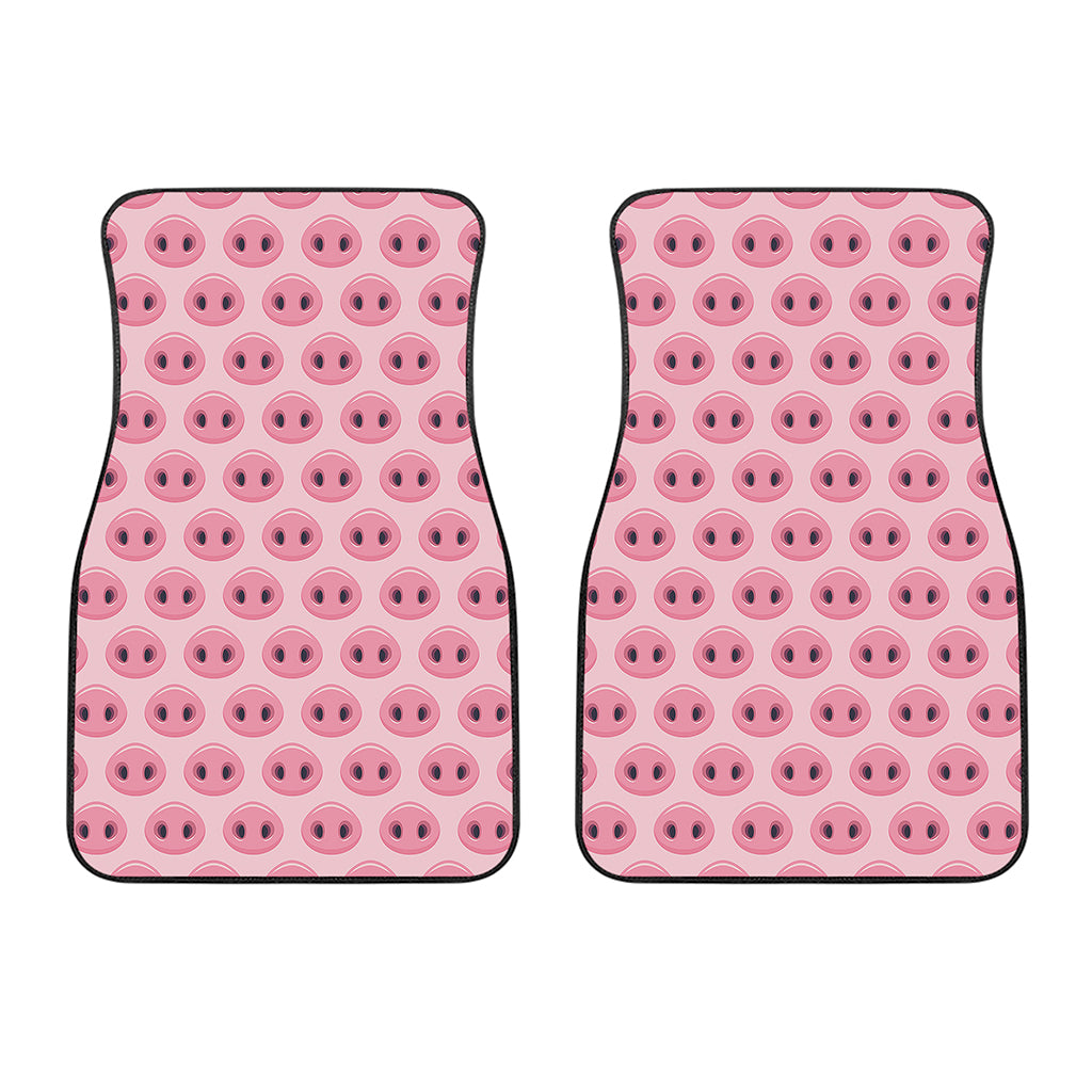 Pink Pig Nose Pattern Print Front Car Floor Mats
