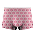 Pink Pig Nose Pattern Print Men's Boxer Briefs