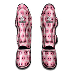 Pink Pig Nose Pattern Print Muay Thai Shin Guard