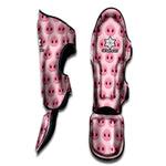 Pink Pig Nose Pattern Print Muay Thai Shin Guard
