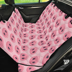 Pink Pig Nose Pattern Print Pet Car Back Seat Cover