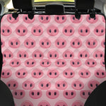 Pink Pig Nose Pattern Print Pet Car Back Seat Cover