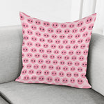 Pink Pig Nose Pattern Print Pillow Cover