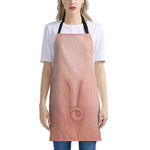 Pink Pig Tail Print Apron