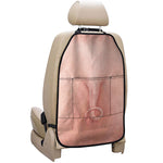 Pink Pig Tail Print Car Seat Organizers